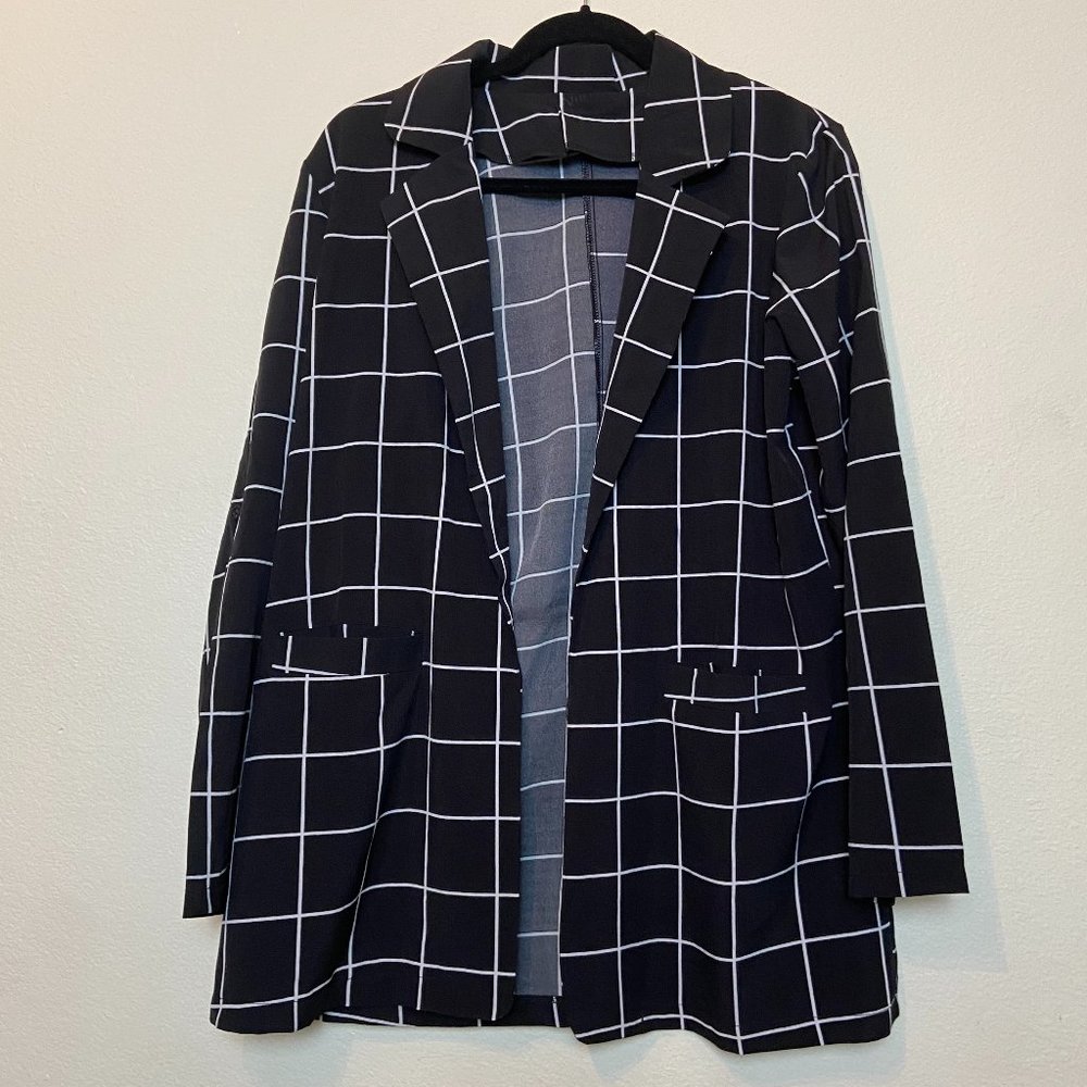 Casual Plaid Blazer
